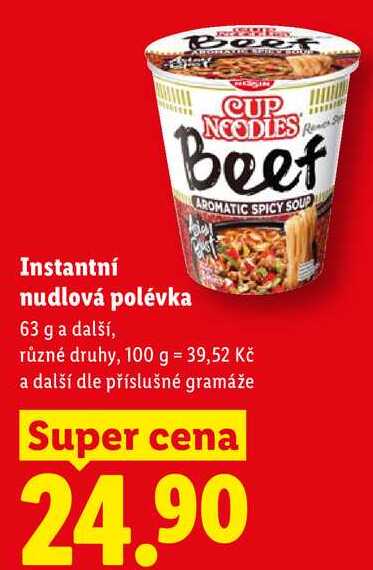 Instantní nudlová polévka, 63 g a další