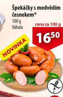 Špekáčky s medvědím česnekem, 100 g