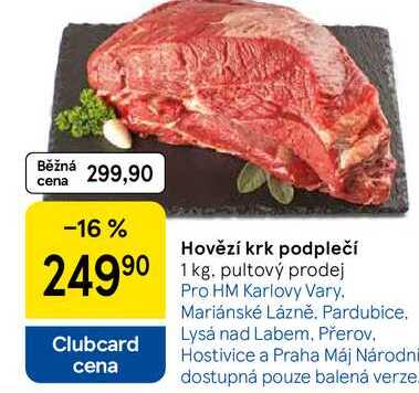 Hovězí krk podplečí, 1 kg