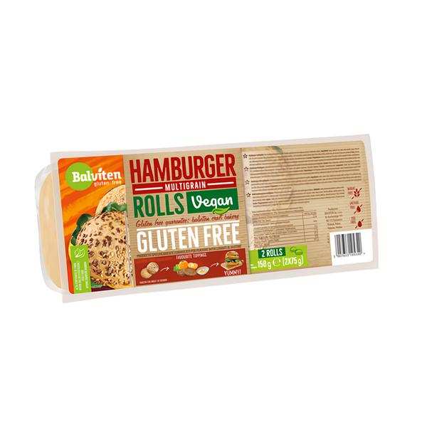 Balviten Housky hamburgerové Multigrain, bez lepku, VEGAN (2ks)