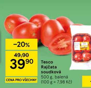 Tesco Rajčata soudková, 500 g, balená