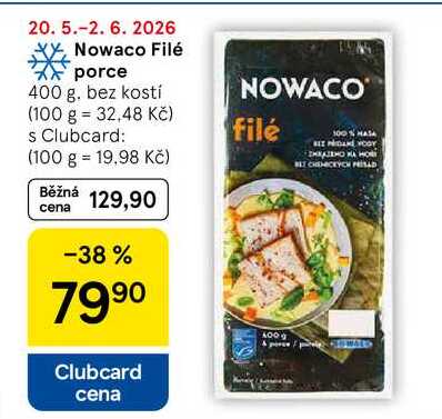 Nowaco Rybí porce filé, 400g