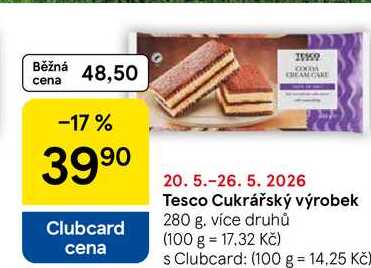 Tesco Cukrářský výrobek, 280 g