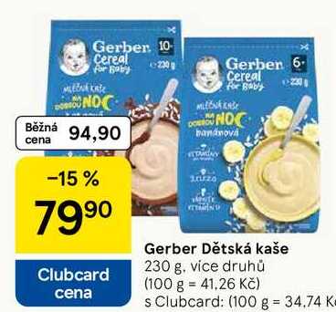Gerber Dětská kaše, 230 g