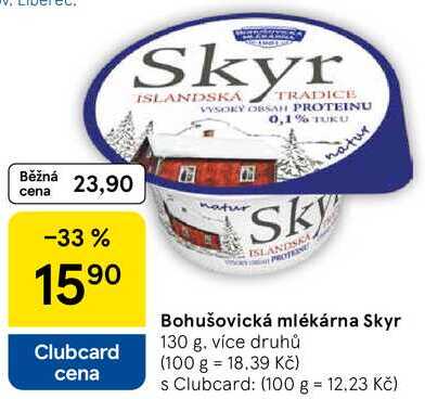 Bohušovická mlékárna Skyr, 130 g