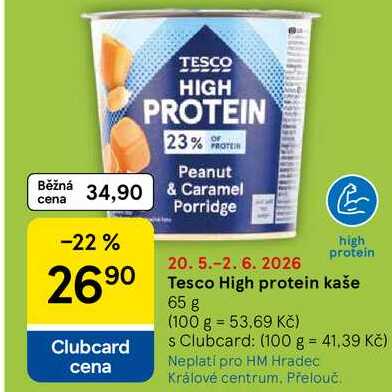 Tesco High protein kaše, 65 g  