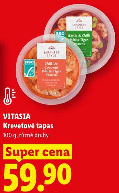VITASIA Krevetové tapas, 100 g