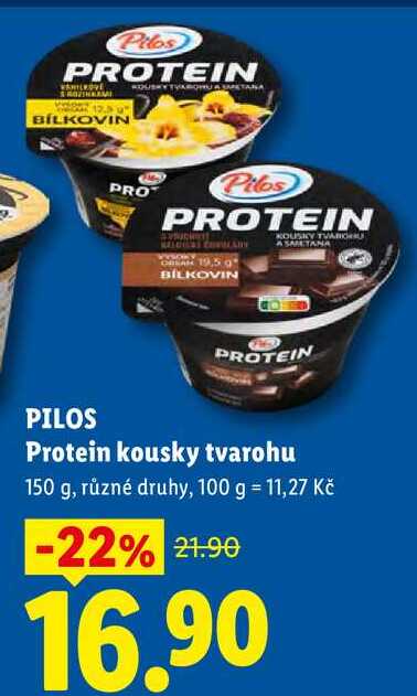 PILOS Protein kousky tvarohu, 150 g