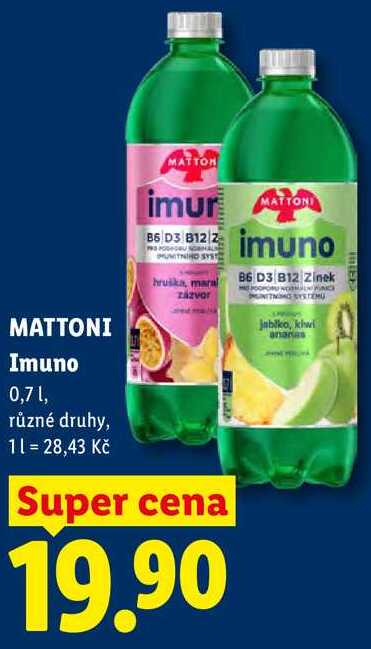 MATTONI Imuno, 0,7 l