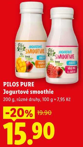 PILOS PURE Jogurtové smoothie, 200 g