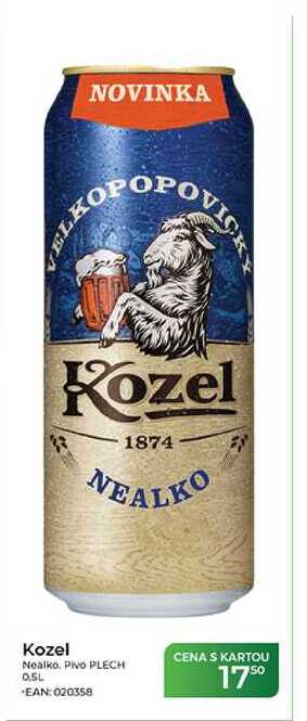 Kozel Nealko. Pivo 0,5l