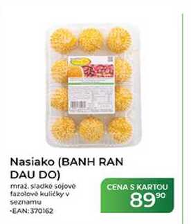 Nasiako (BANH RAN DAU DO) mraž. sladké sójové fazolové kuličky v seznamu