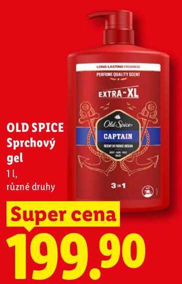 OLD SPICE Sprchový gel, 1 l