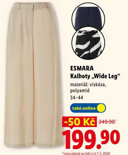 ESMARA Kalhoty „Wide Leg"