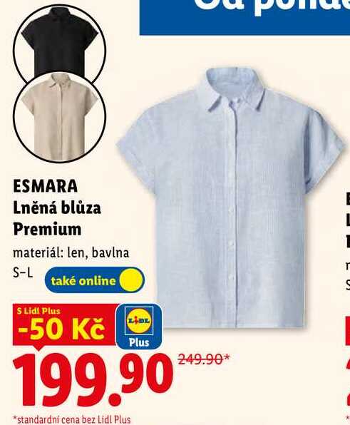 ESMARA Lněná blůza Premium 