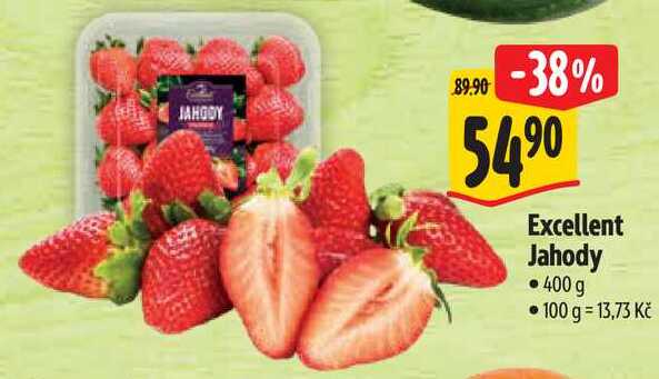 Exceent Jahody, 400 g