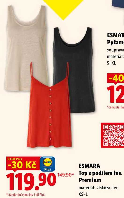 ESMARA Top s podílem Inu Premium