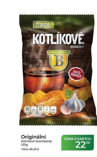 Originální Kotlíkové brambůrky 120g