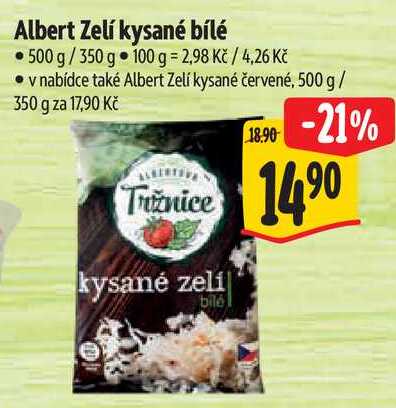 Albert Zelí kysané bílé, 500 g