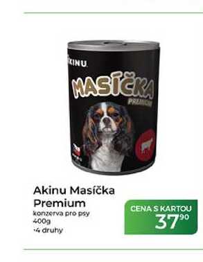 Akinu Masíčka Premium konzerva pro psy 400g