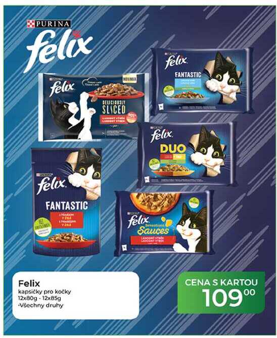 Felix kapsičky pro kočky 12x80g