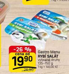 RYBÍ SALÁT vybrané druhy 135-150 g