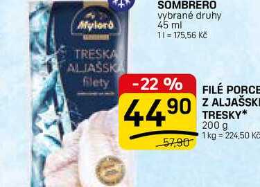 FILE PORCE Z ALJAŠSKÉ TRESKY* 200 g