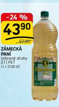 ZÁMECKÁ PANÍ vybrané druhy 2l