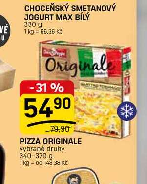PIZZA ORIGINALE vybrané druhy 340-370 g