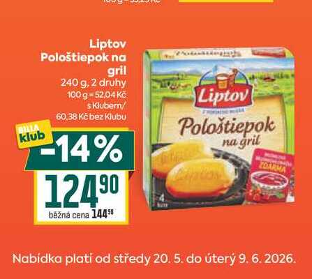 Liptov Pološtiepok na gril 240 g