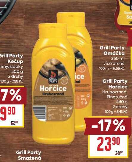 Grill Party Hořčice Hrubozrnná, Plnotučná 440 g