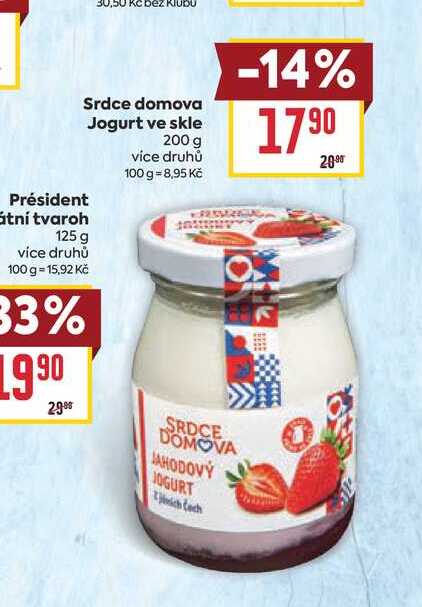 Srdce domova Jogurt ve skle 200 g