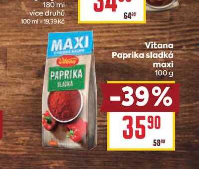 Vitana Paprika sladká maxi 100 g