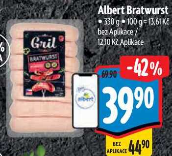 Albert Bratwurst, 330 g