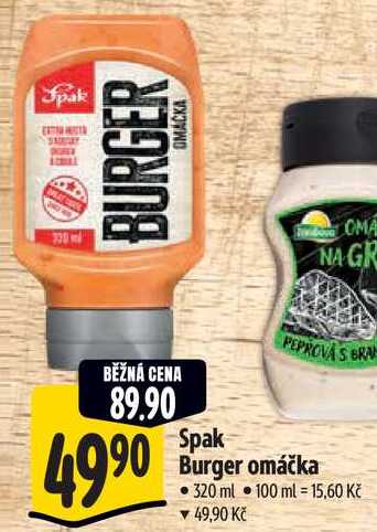 Spak Burger omáčka, 320 ml