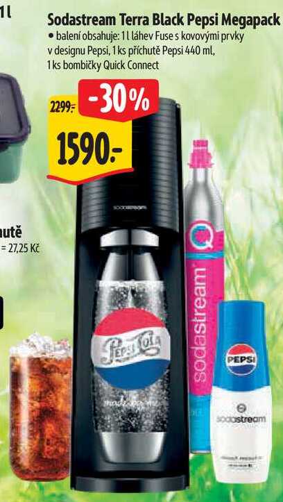 Sodastream Terra Black Pepsi Megapack