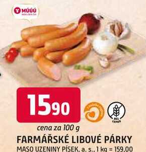 FARMÁŘSKÉ LIBOVÉ PÁRKY 100g