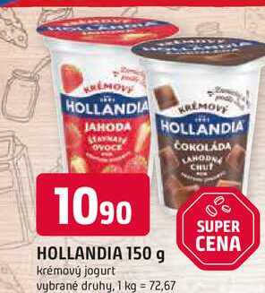 HOLLANDIA 150 g krémový jogurt vybrané druhy 
