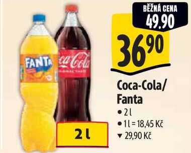 Coca-Cola/Fanta, 2 l