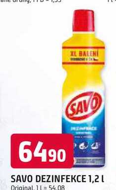 SAVO DEZINFEKCE 1,2l