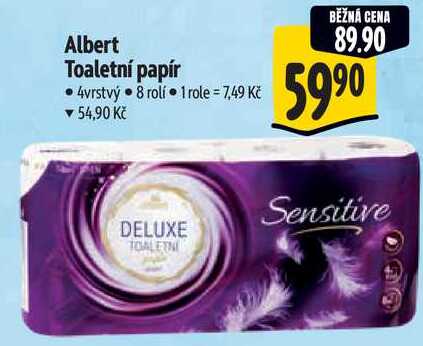 Albert Toaletní papír, 8 rolí