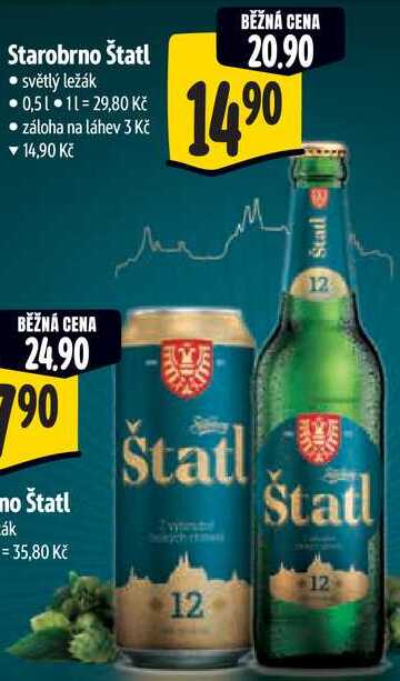 Starobrno Štatl, 0,5 l