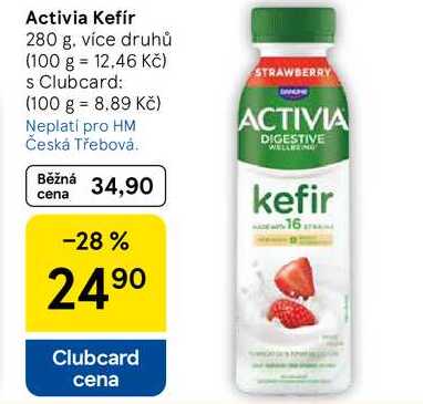 Activia Kefír, 280 g, více druhů