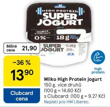 Milko High Protein jogurt, 150 g, více druhů  