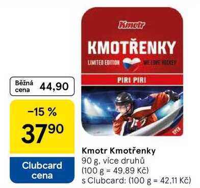 Kmotr Kmotřenky, 90 g, více druhů
