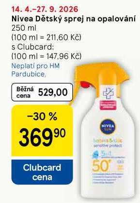 Nivea Dětský sprej na opalování, 250 ml