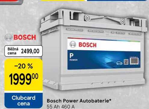 Bosch Power Autobaterie, 55 Ah 460 A