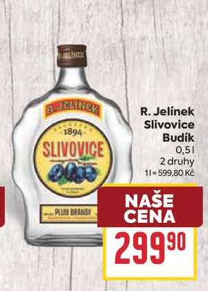 R. Jelínek Slivovice Budík 0,5l