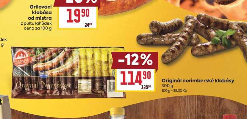 Originál norimberské klobásy 300 g 