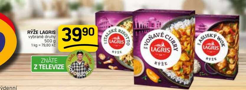RÝŽE LAGRIS vybrané druhy 500 g 
